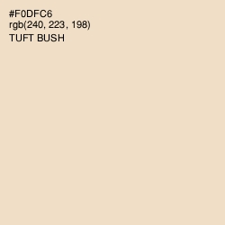 #F0DFC6 - Tuft Bush Color Image